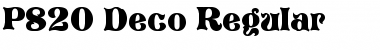Download P820-Deco Font Download P820-Deco Font