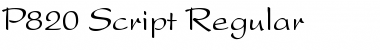 Download P820-Script Font Download P820-Script Font