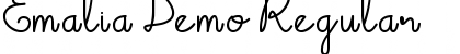 Download Emalia Demo Font Download Emalia Demo Font