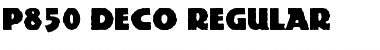 Download P850-Deco Font Download P850-Deco Font