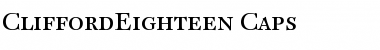 Download CliffordEighteen Font Download CliffordEighteen Font