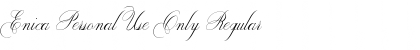 Download Enica Personal Use Only Font Download Enica Personal Use Only Font