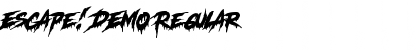 Download Escape! DEMO Font Download Escape! DEMO Font