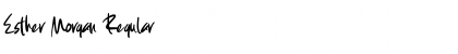 Download Esther Morgan Font Download Esther Morgan Font