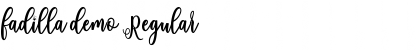 Download fadilla demo Font Download fadilla demo Font