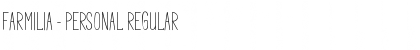 Download Farmilia - PERSONAl Font Download Farmilia - PERSONAl Font