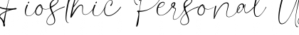 Download Fiosthic Personal Use Font Download Fiosthic Personal Use Font
