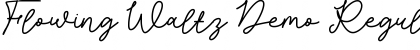 Download Flowing Waltz Demo Font Download Flowing Waltz Demo Font