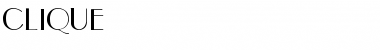 Download CLIQUE Font Download CLIQUE Font
