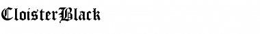 Download CloisterBlack Font Download CloisterBlack Font