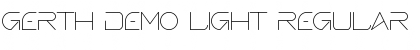 Download Gerth Demo Light Font Download Gerth Demo Light Font