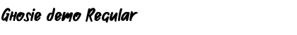 Download Ghosie demo Font Download Ghosie demo Font