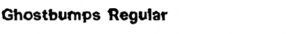 Download Ghostbumps Font Download Ghostbumps Font