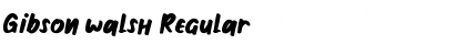 Download Gibson walsh Font Download Gibson walsh Font
