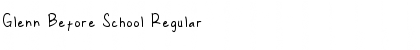 Download Glenn Before School Font Download Glenn Before School Font