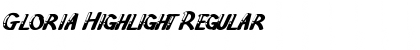 Download Gloria Highlight Font Download Gloria Highlight Font