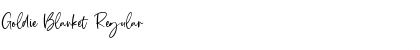 Download Goldie Blanket Font Download Goldie Blanket Font