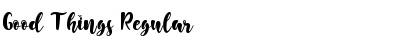 Download Good Things Font Download Good Things Font