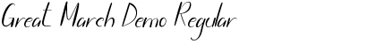 Download Great March Demo Font Download Great March Demo Font
