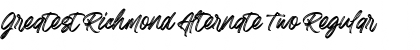 Download Greatest Richmond Alternate Two Font Download Greatest Richmond Alternate Two Font
