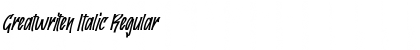 Download Greatwriten Italic Font Download Greatwriten Italic Font