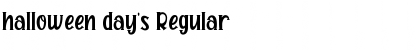 Download halloween day's Font Download halloween day's Font