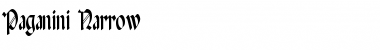 Download Paganini Narrow Font Download Paganini Narrow Font
