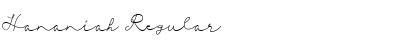 Download Hananiah Font Download Hananiah Font