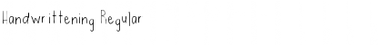 Download Handwrittening Font Download Handwrittening Font