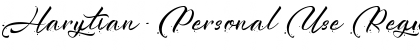 Download Harytian - Personal Use Font Download Harytian - Personal Use Font