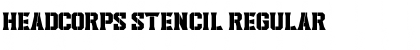 Download Headcorps Stencil Font Download Headcorps Stencil Font