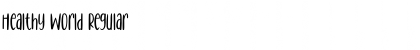 Download Healthy World Font Download Healthy World Font