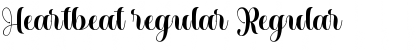 Download Heartbeat regular Font Download Heartbeat regular Font