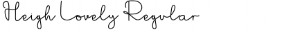 Download Heigh Lovely Font Download Heigh Lovely Font