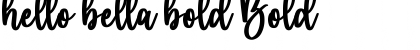 Download hello bella bold Font Download hello bella bold Font