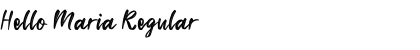 Download Hello Maria Font Download Hello Maria Font