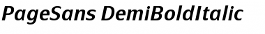 Download PageSans-DemiBoldItalic Font Download PageSans-DemiBoldItalic Font