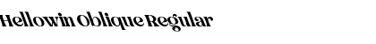 Download Hellowin Oblique Font Download Hellowin Oblique Font