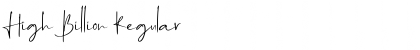 Download High Billion Font Download High Billion Font
