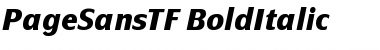 Download PageSansTF-BoldItalic Font Download PageSansTF-BoldItalic Font