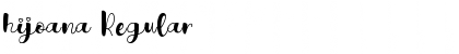 Download hijoana Font Download hijoana Font