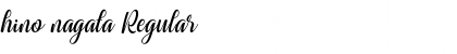 Download hino nagata Font Download hino nagata Font