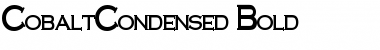 Download CobaltCondensed Font Download CobaltCondensed Font