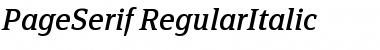 Download PageSerif-RegularItalic Font Download PageSerif-RegularItalic Font