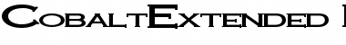 Download CobaltExtended Font Download CobaltExtended Font