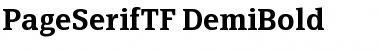 Download PageSerifTF-DemiBold Font Download PageSerifTF-DemiBold Font
