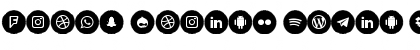Download Icons Social Media 4 Font Download Icons Social Media 4 Font