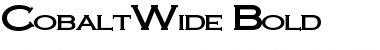 Download CobaltWide Font Download CobaltWide Font