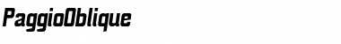 Download PaggioOblique Font Download PaggioOblique Font