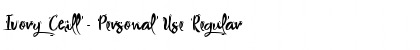 Download Ivory Chill - Personal Use Font Download Ivory Chill - Personal Use Font